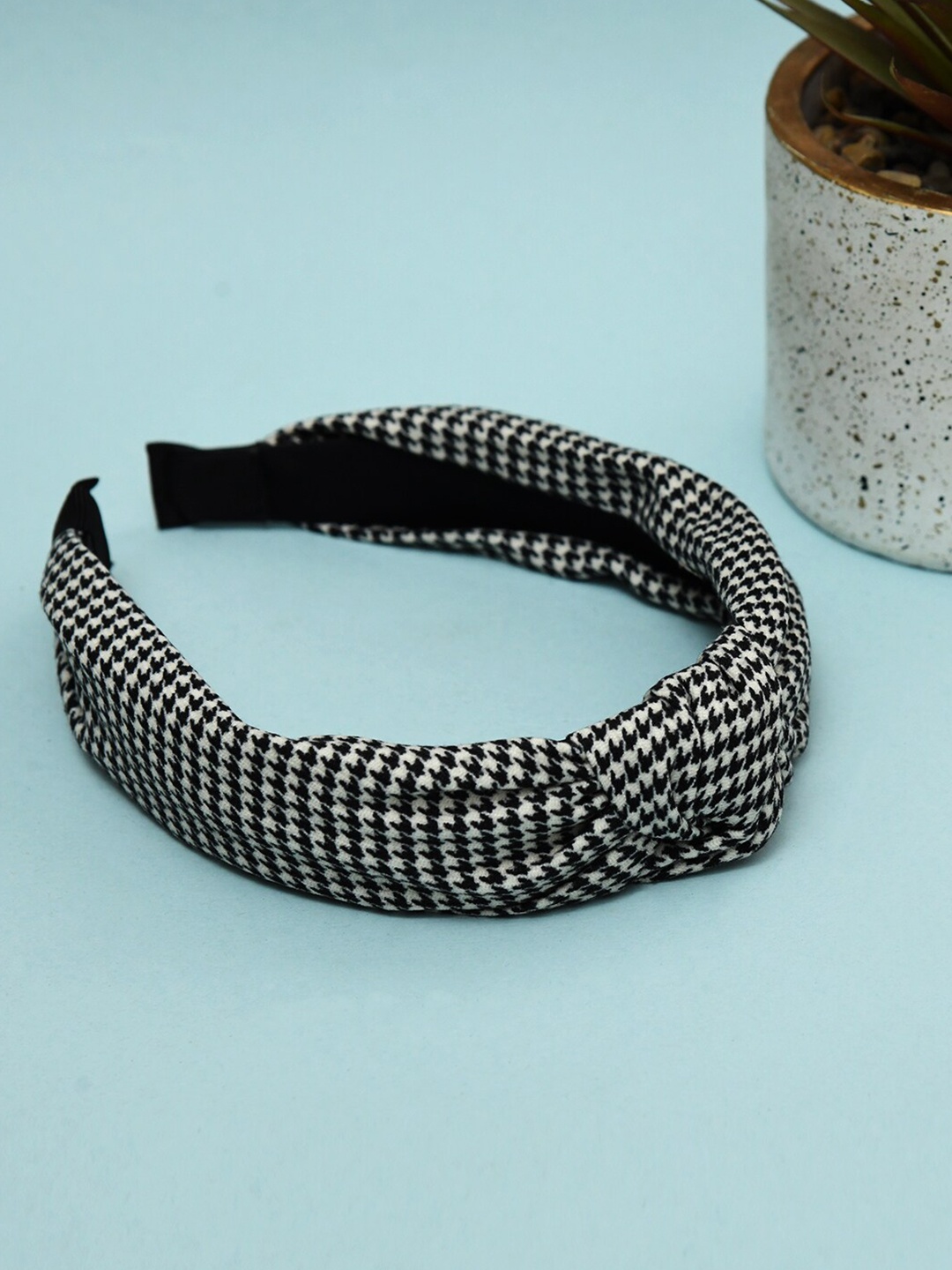 

FUNKRAFTS Checked Hairband, Black