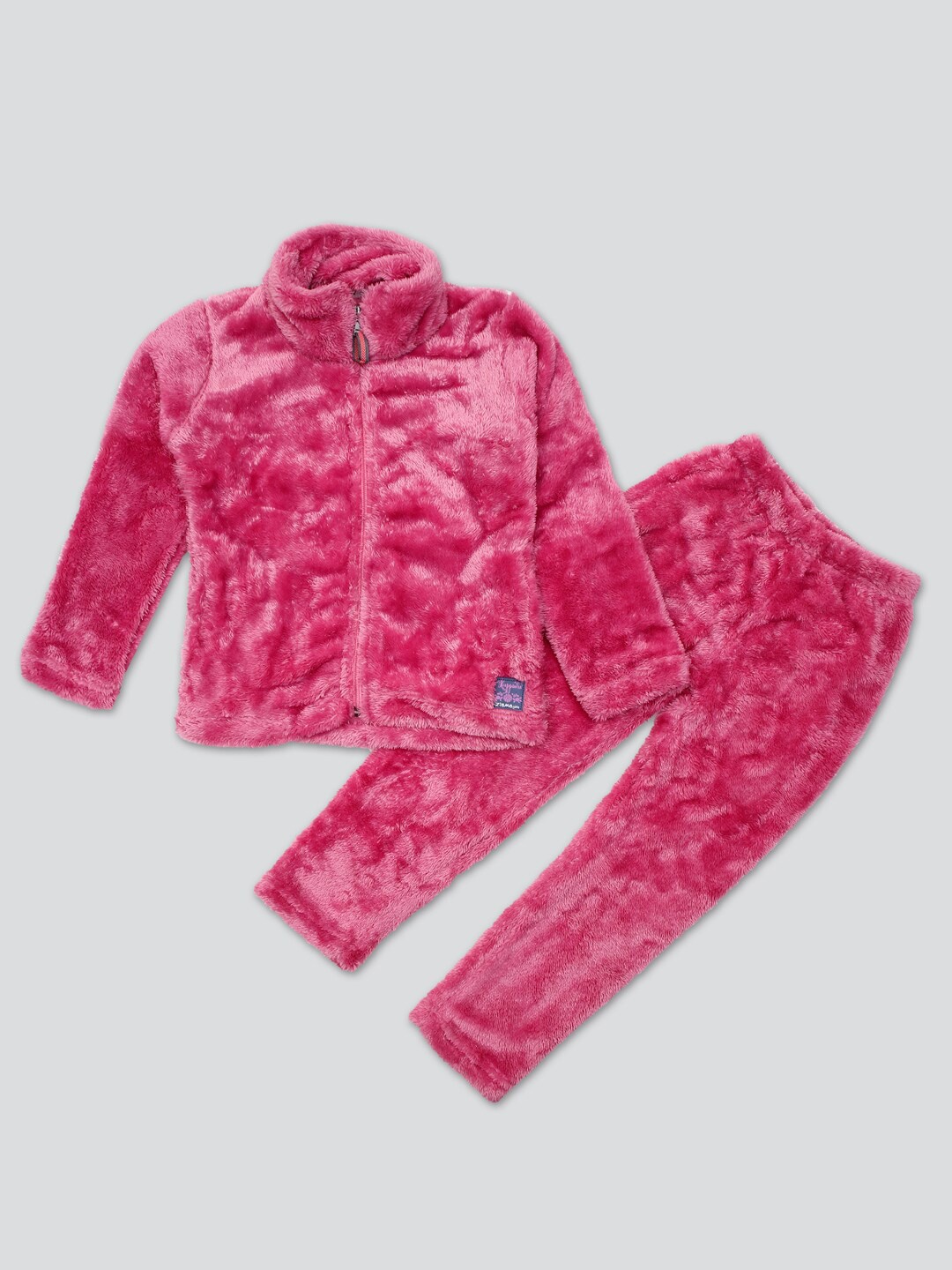 

PAMPOLINA Girls Mock Collar Long Sleeves Tracksuits, Pink