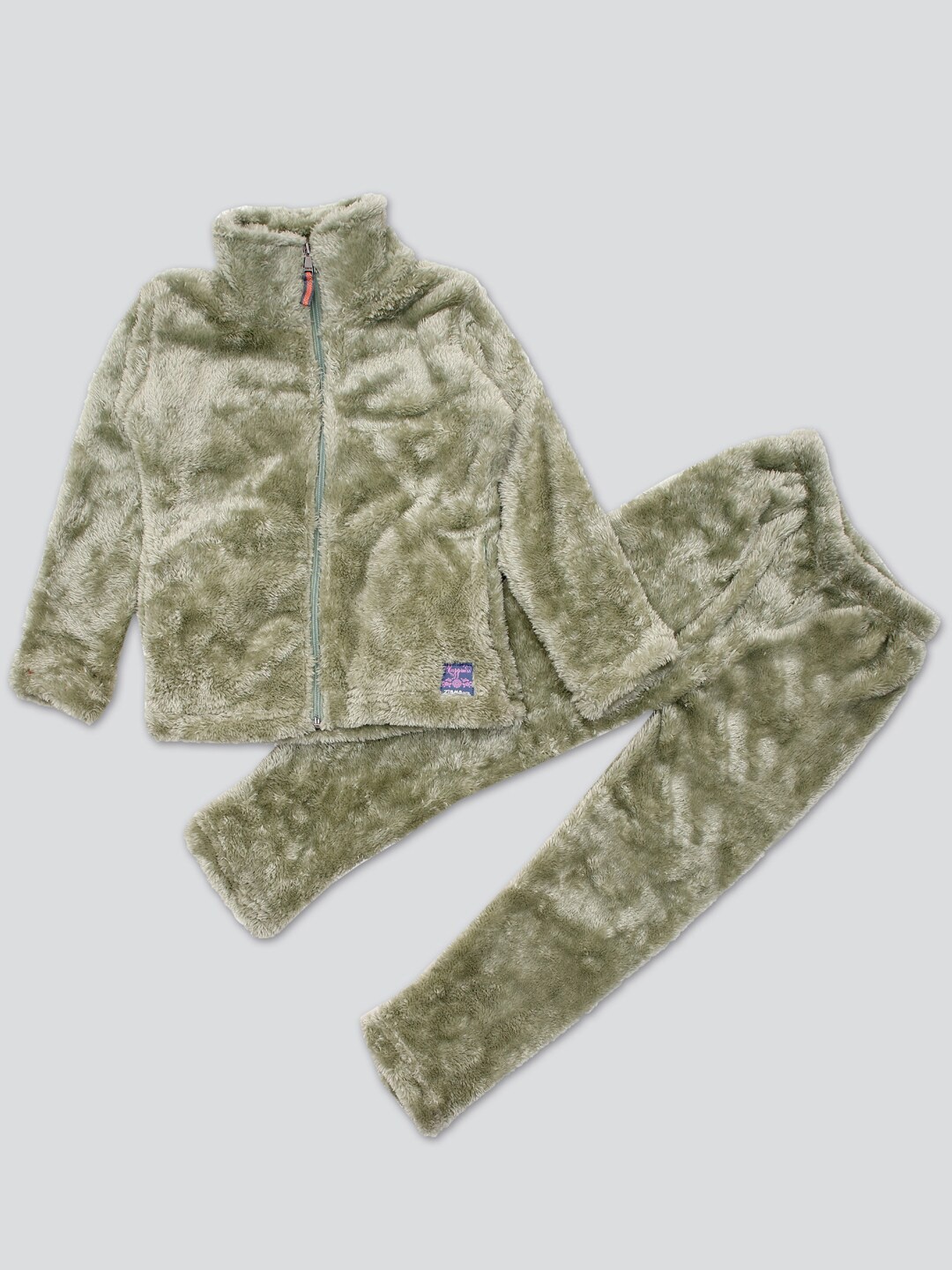 

PAMPOLINA Girls Mock Collar Long Sleeves Tracksuits, Green