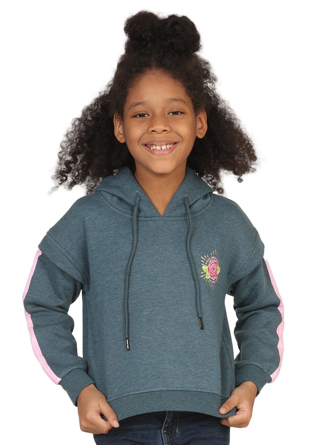 

PAMPOLINA Girls Hooded Fleece Sweatshirt, Blue