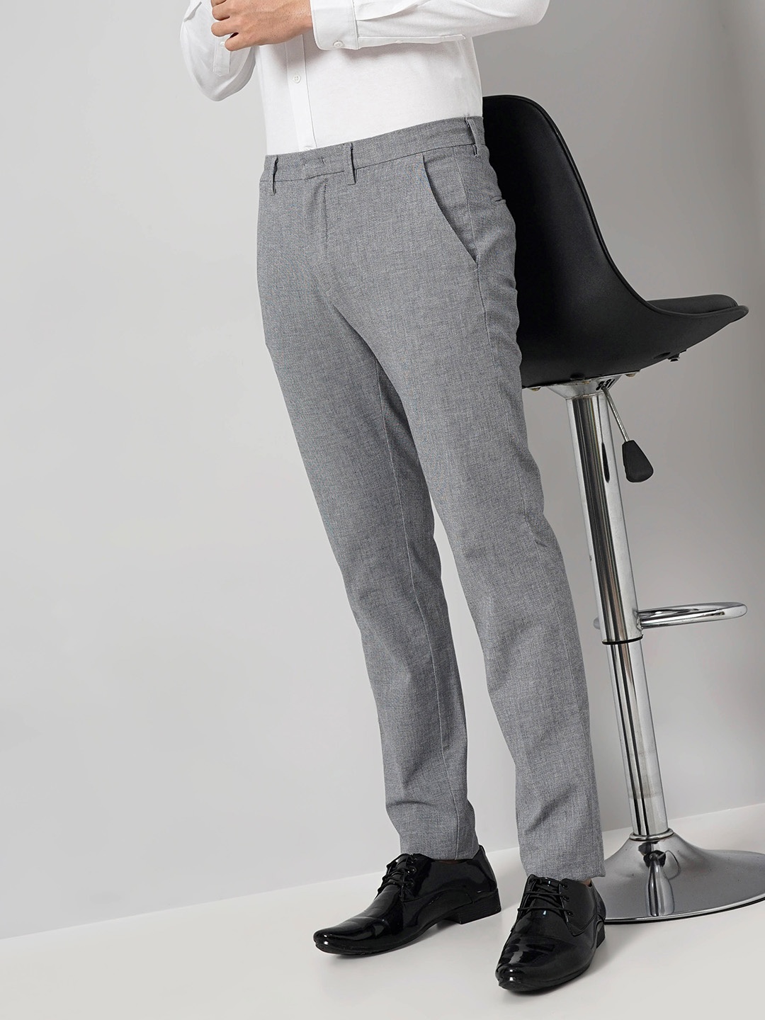 

Celio Men Slim Fit Cotton Casual Trouser, Grey