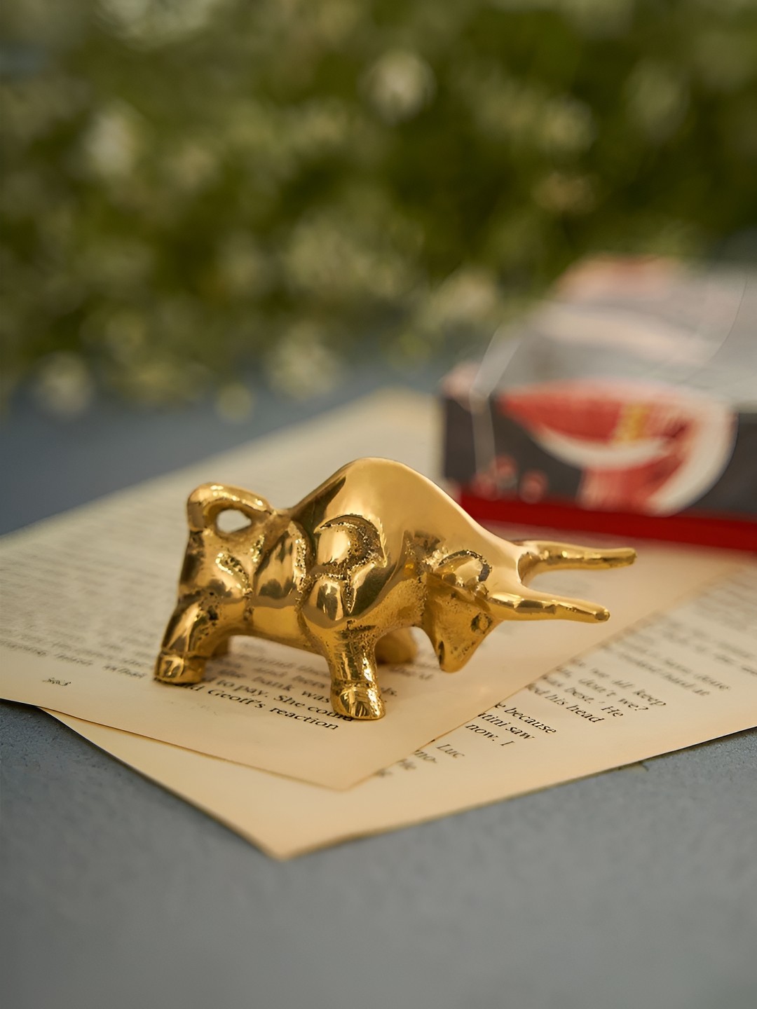 

DecorTwist Gold-Toned Figurine Showpiece