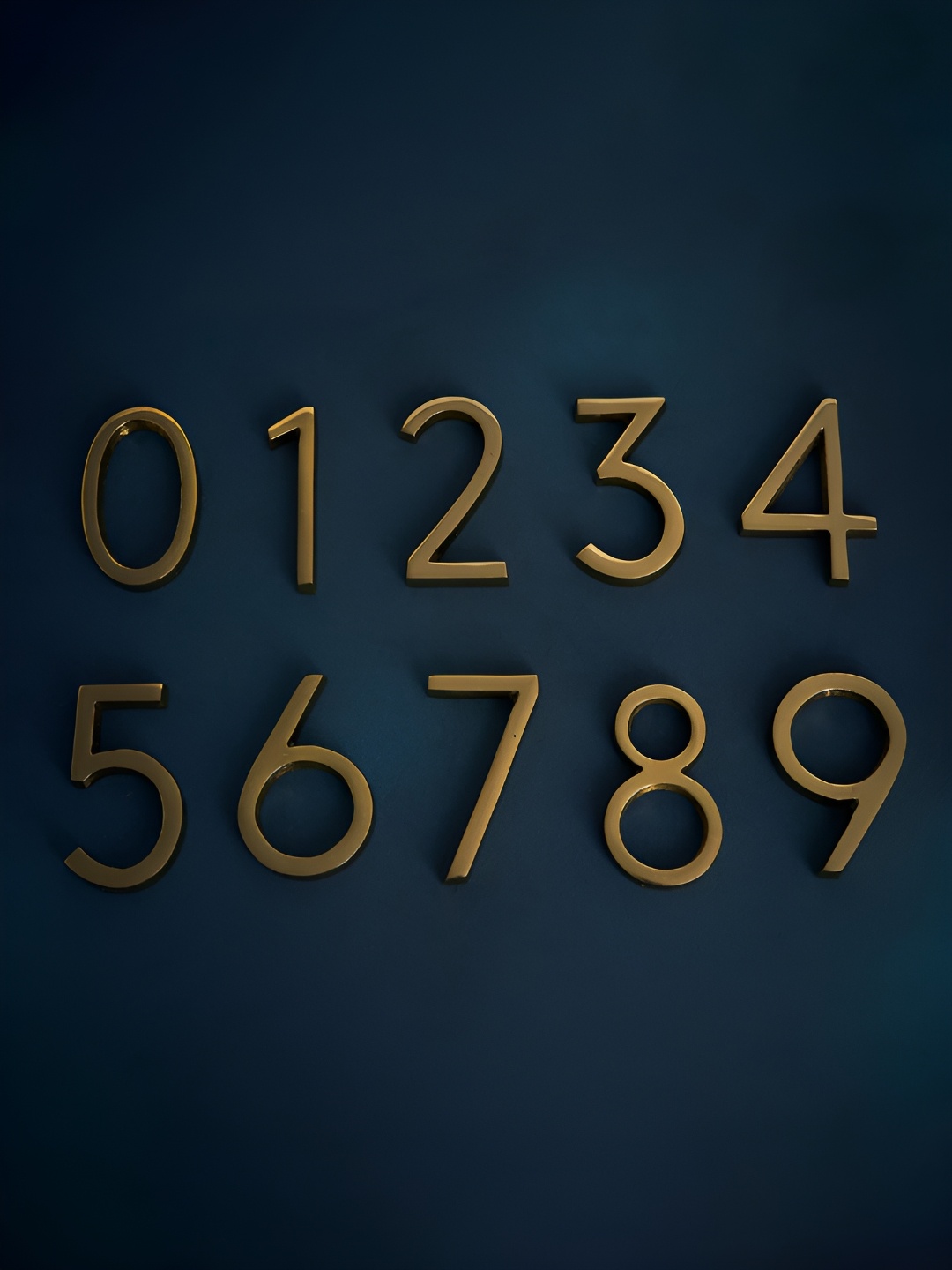 

DecorTwist Gold Toned House Number Three Wall Decor