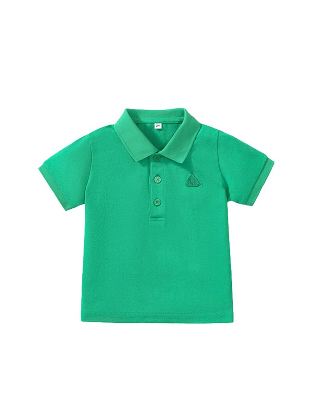 

StyleCast Green Infant Kids Polo Collar Cotton T-shirt