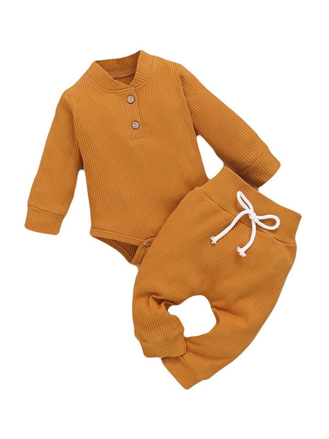 

StyleCast Brown Kids Stand Collar Top with Pyjamas