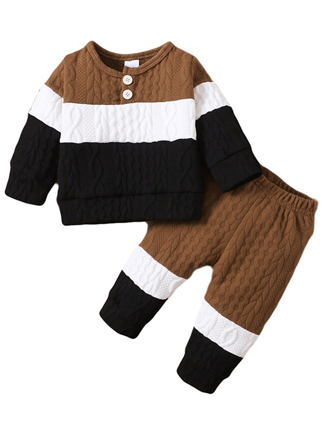 

StyleCast Boys Colourblocked Top With Pyjamas, Black