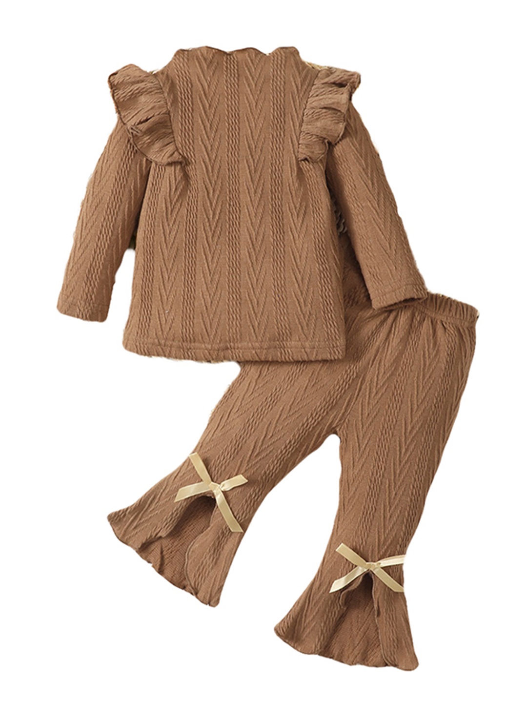 

StyleCast Infant Girls Brown Self Design Top with Palazzos