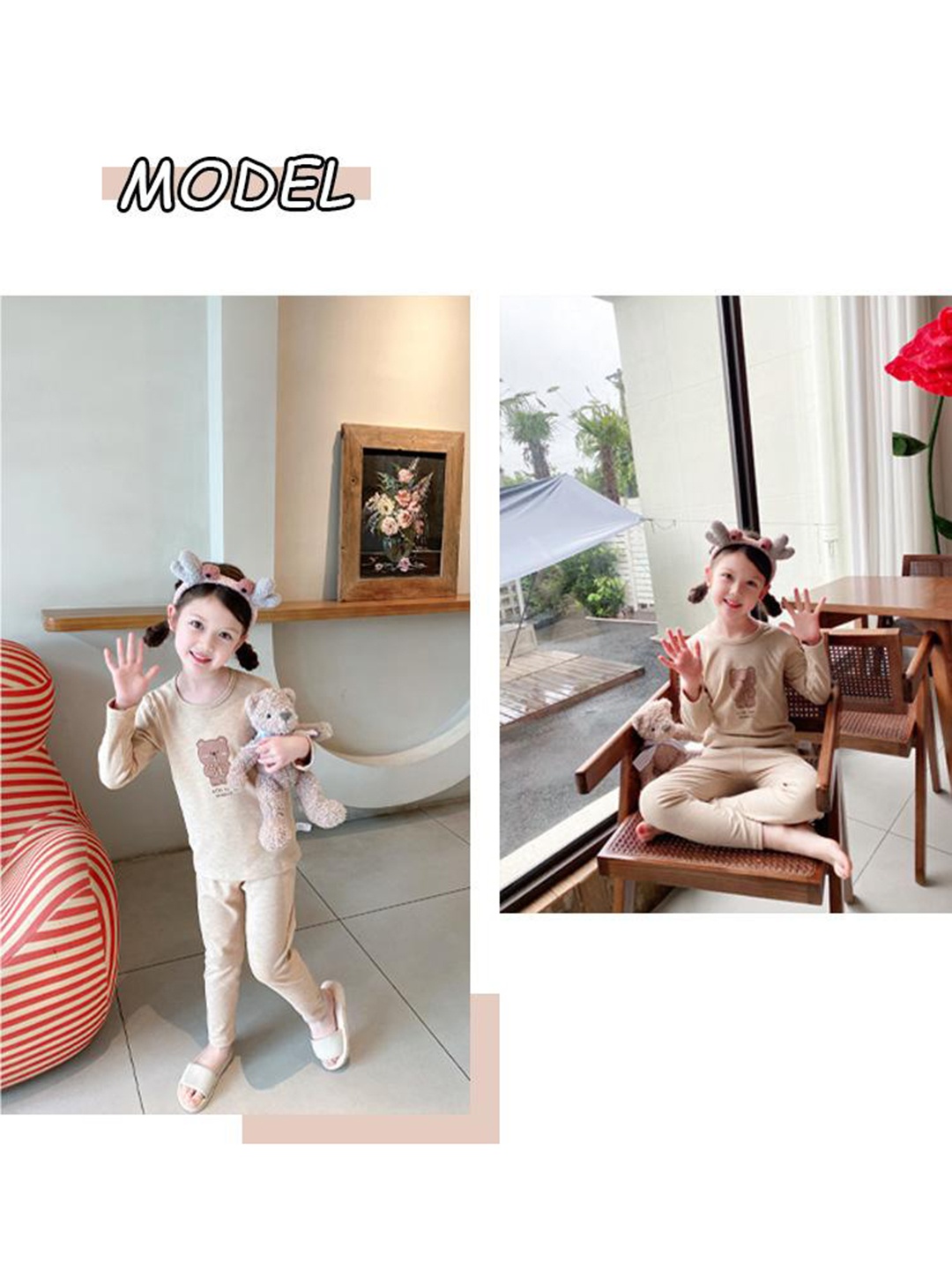 

StyleCast Graphic Printed T-Shirt With Trousers Night suit, Khaki