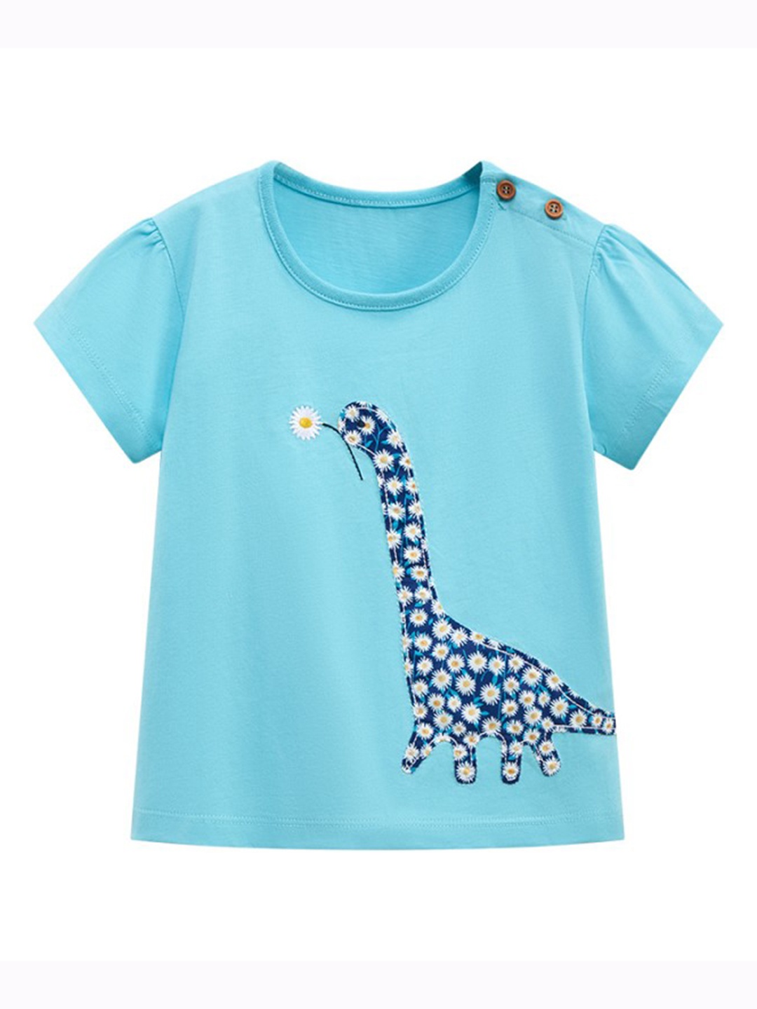 

StyleCast Girls Blue Graphic Printed Cotton T-shirt