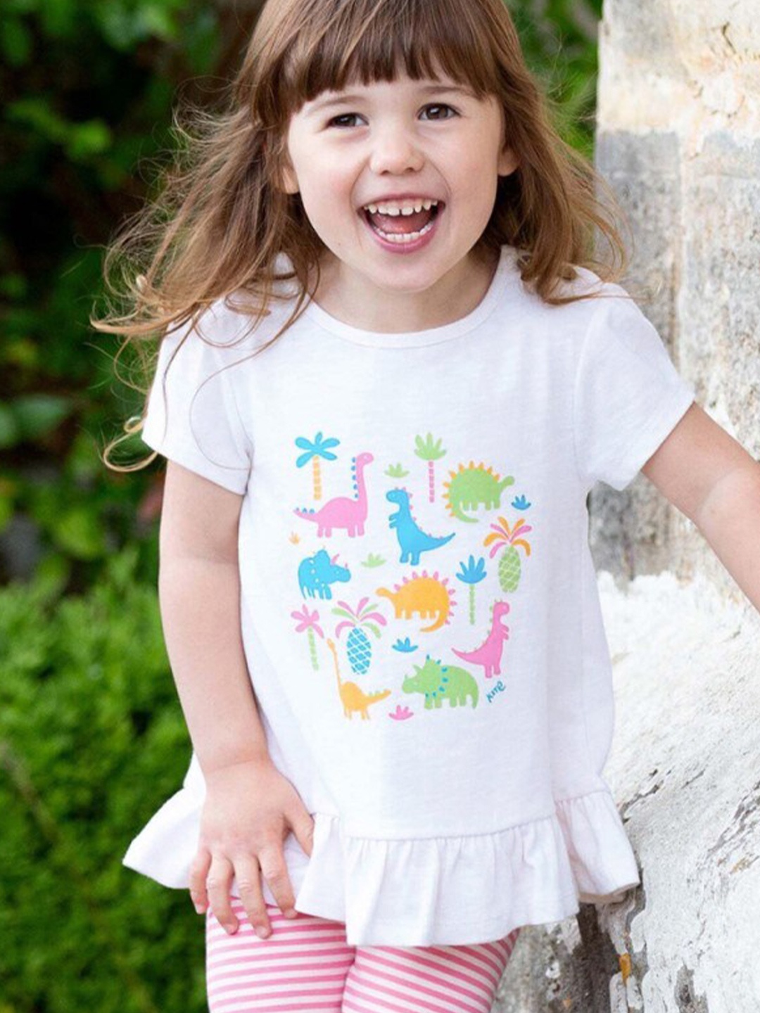 

StyleCast Girls Graphic Printed Cotton T-shirt, White
