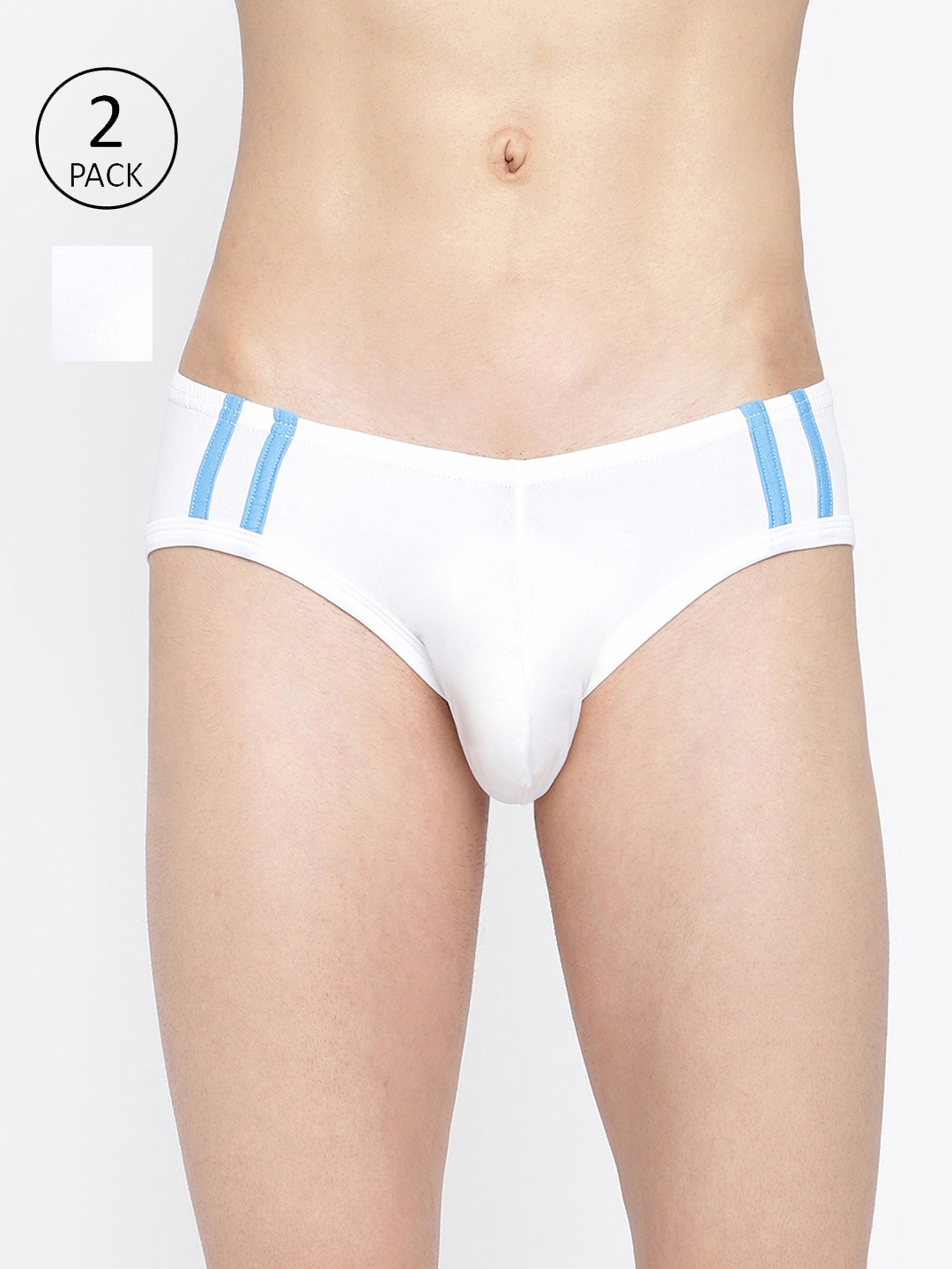 

La Intimo Pack of 2 Basic Anti Microbial Briefs LIBR060B, White