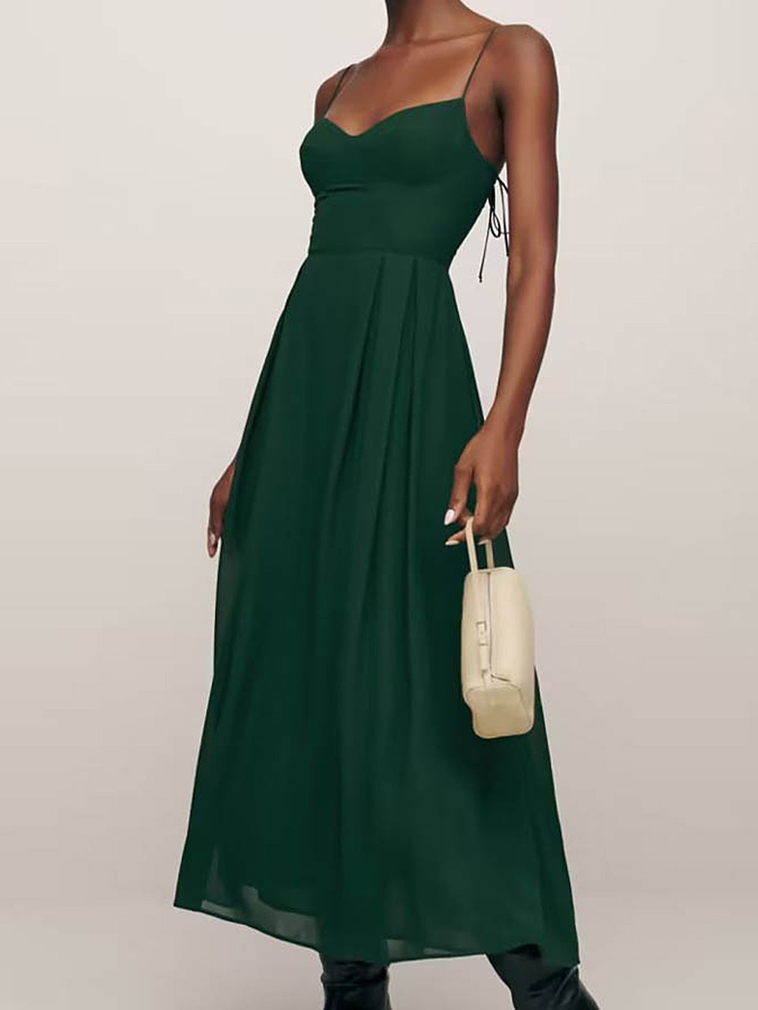 

LULU & SKY Sleeveless Fit & Flare Midi Dress, Green