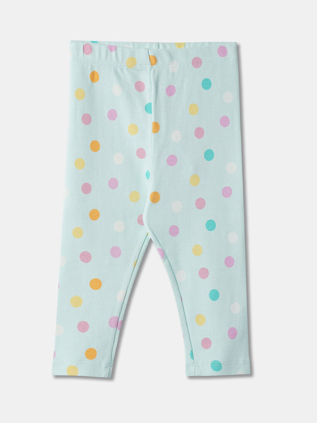 

R&B Infant Girls Printed Ankle Length Leggings, Blue