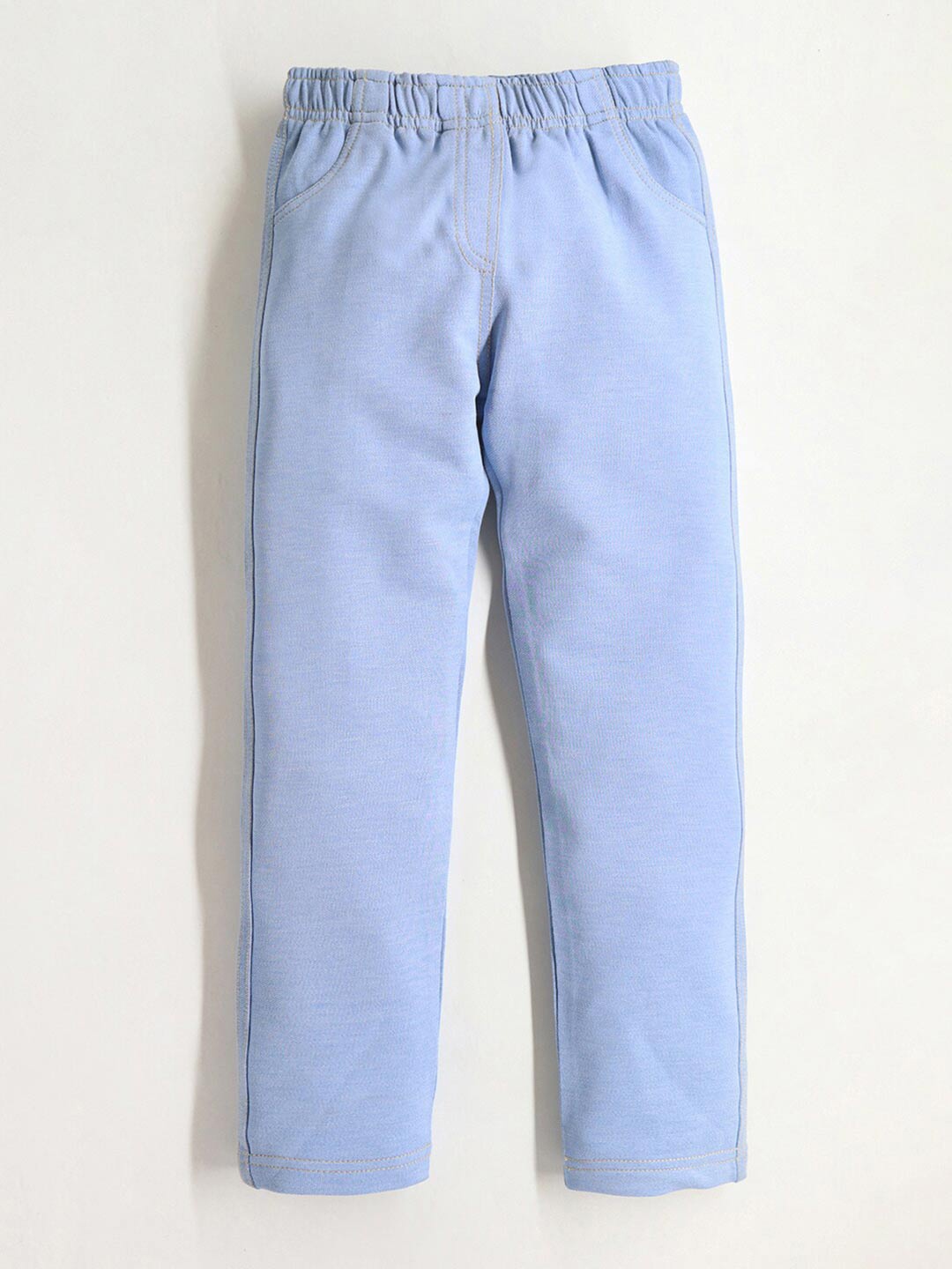 

Cherry Crumble Girls Mid-Rise Pure Cotton Jeggings, Blue