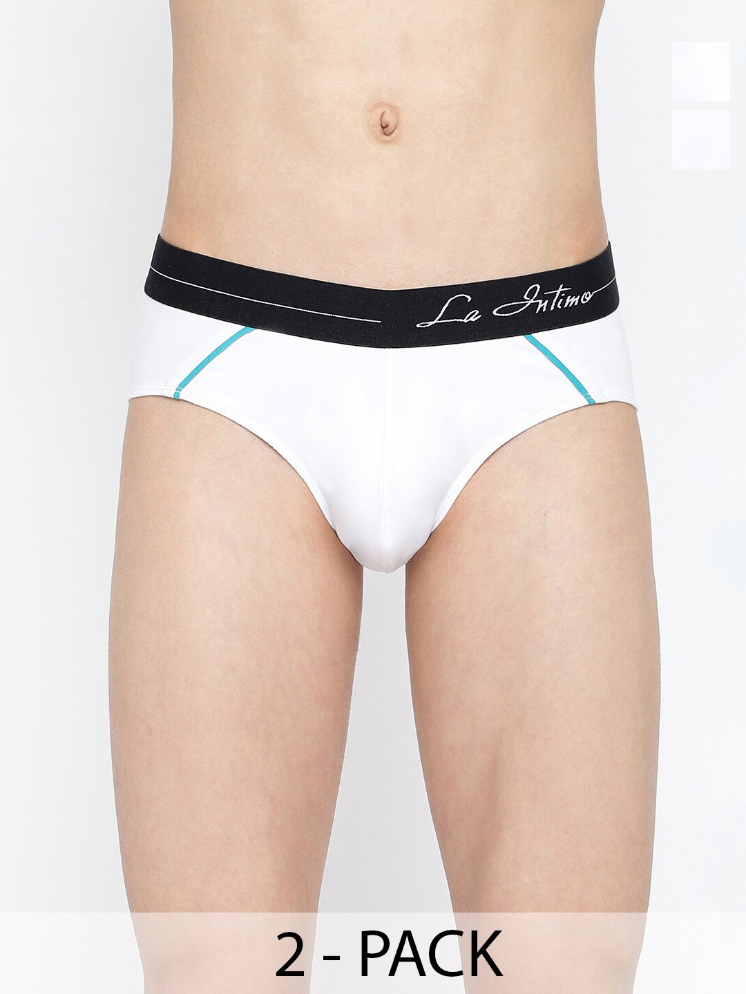 

La Intimo Pack Of 2 Basic Briefs LIBR090B, White