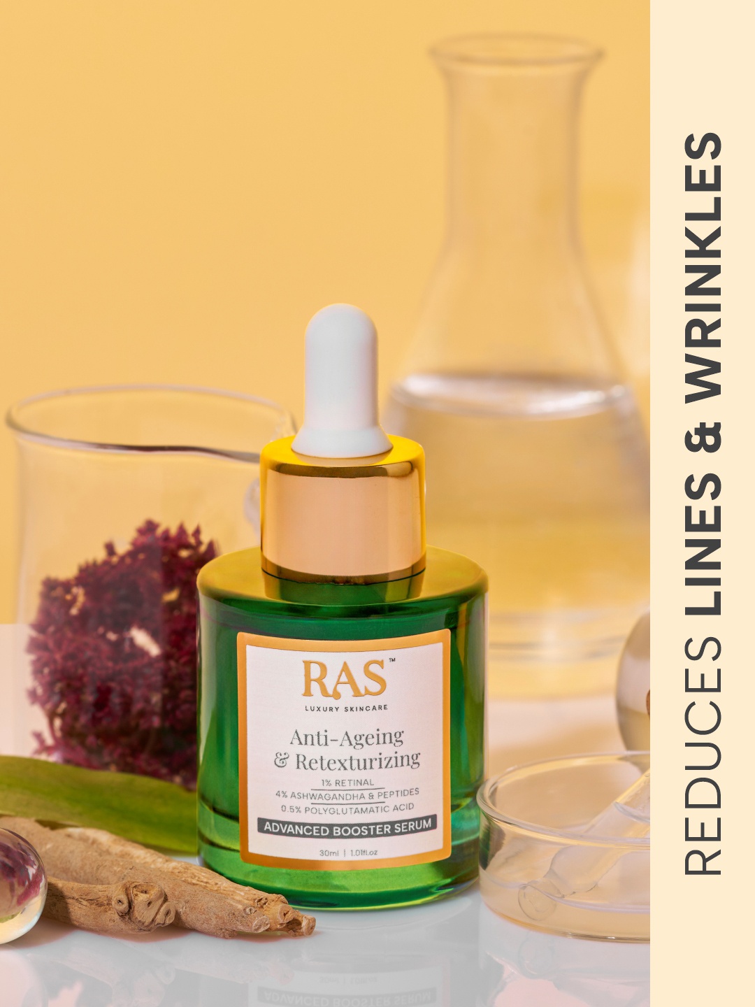 

RAS LUXURY OILS Luxury Skin Care Anti-Ageing & Retexturizing Advanced Booster Serum - 30ml, Transparent