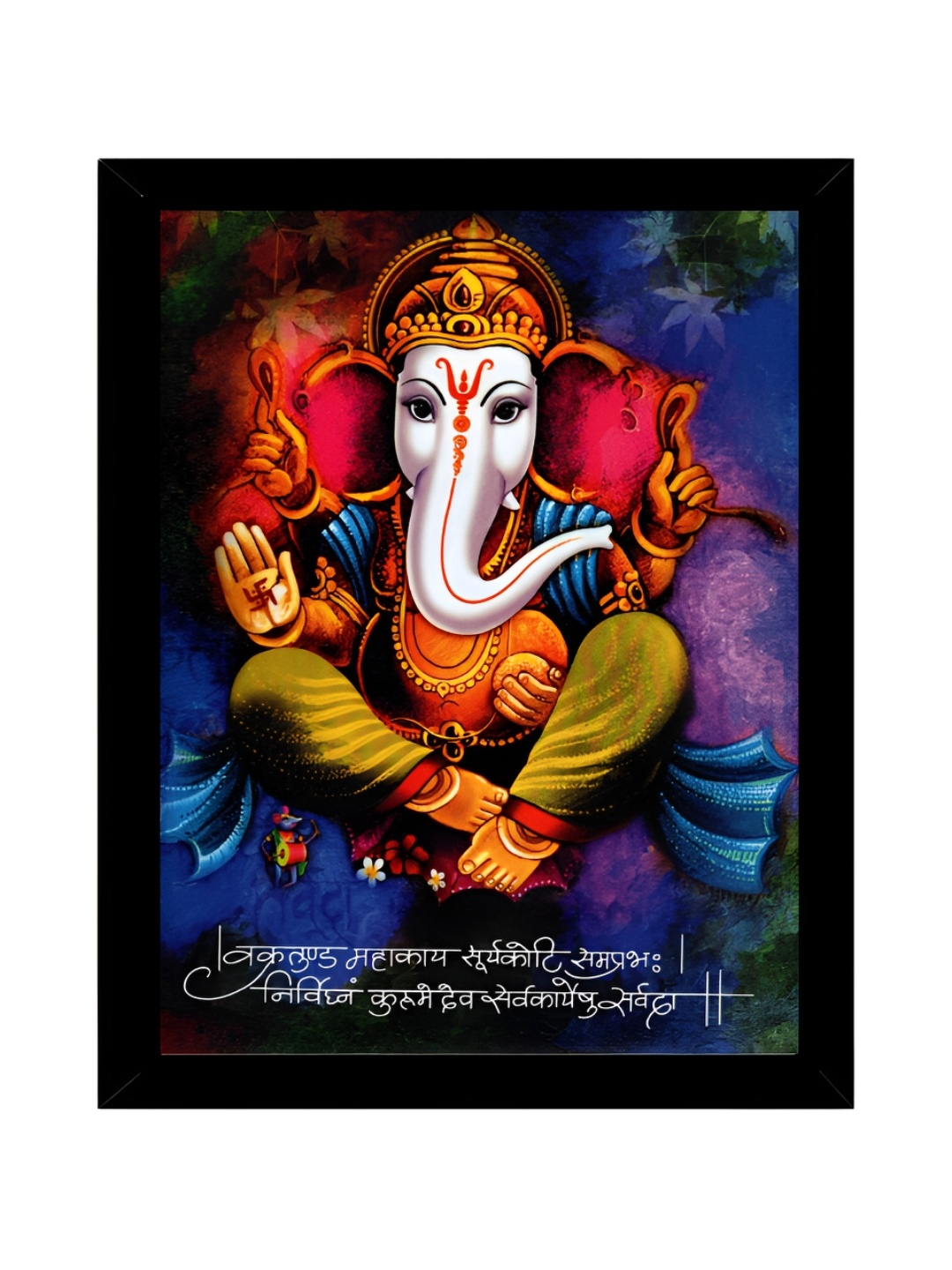 

2Mech Orange Coloured & Red Ganeshji Photo Frame