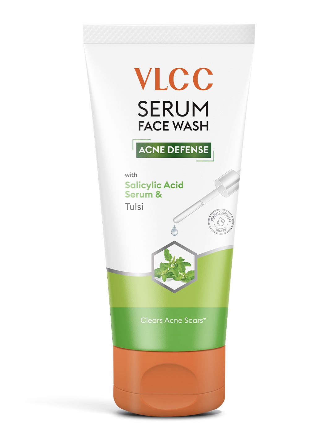 

VLCC Acne Defense Serum Facewash with Salicylic Acid Serum & Tulsi - 100ml, Green