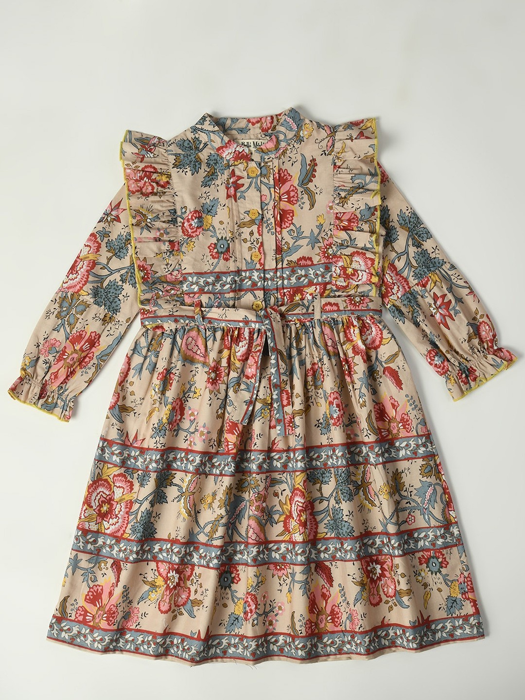 

Bella Moda Girls Floral Printed A-Line Casual Dress, Multi