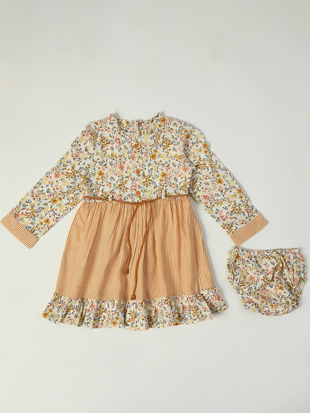 

Bella Moda Girls Floral Printed A-Line Casual Dress, Multi