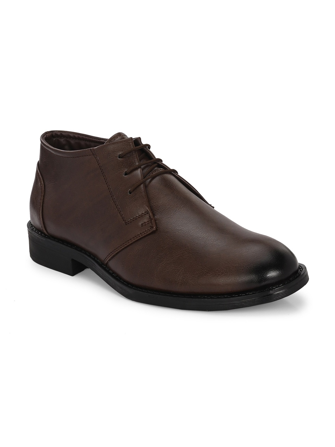 

Azzaro Black Men Round Toe Formal Derbys, Brown