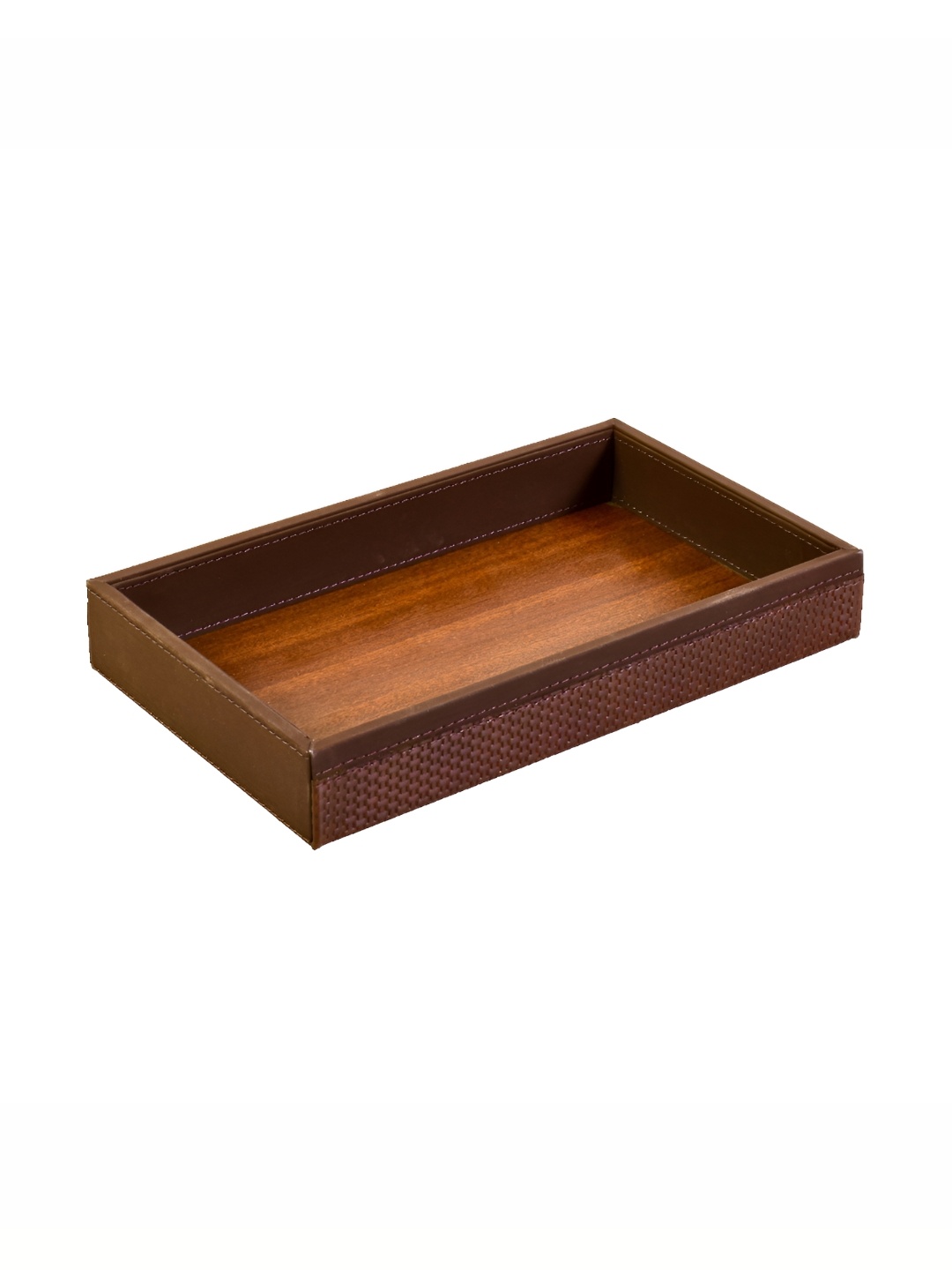 

ICHKAN Brown Leather Rectangle Towel Tray