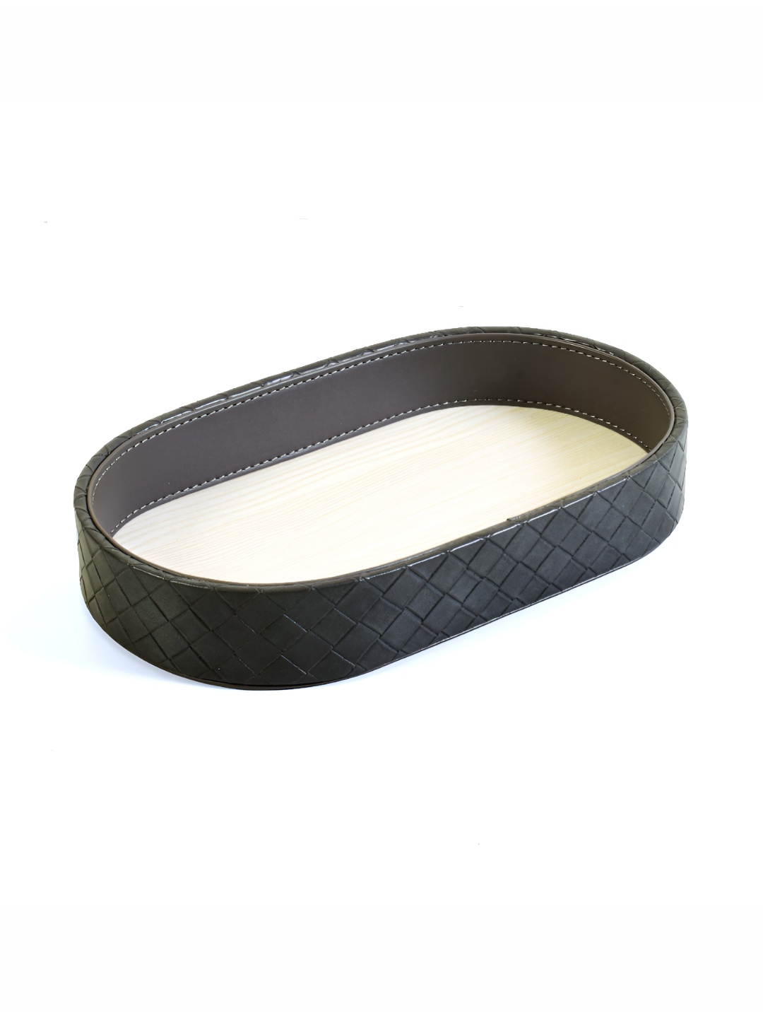 

ICHKAN Grey Capsule Wooden Rectangle Towel Tray
