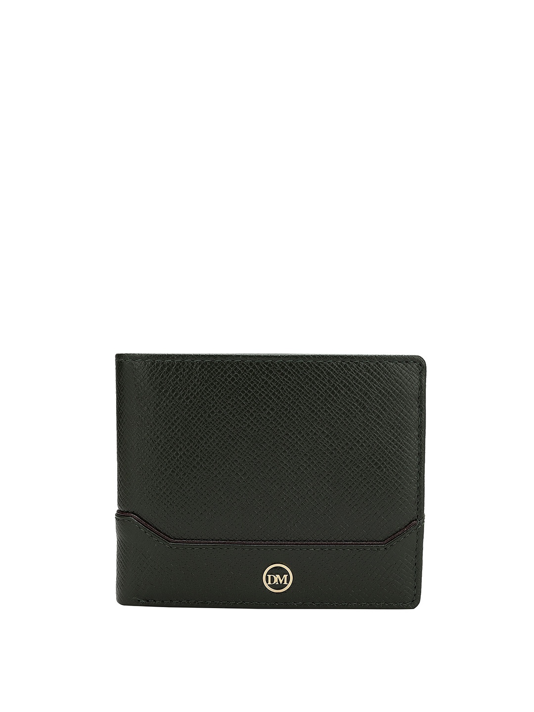 

Da Milano Men Leather Two Fold Wallet, Green