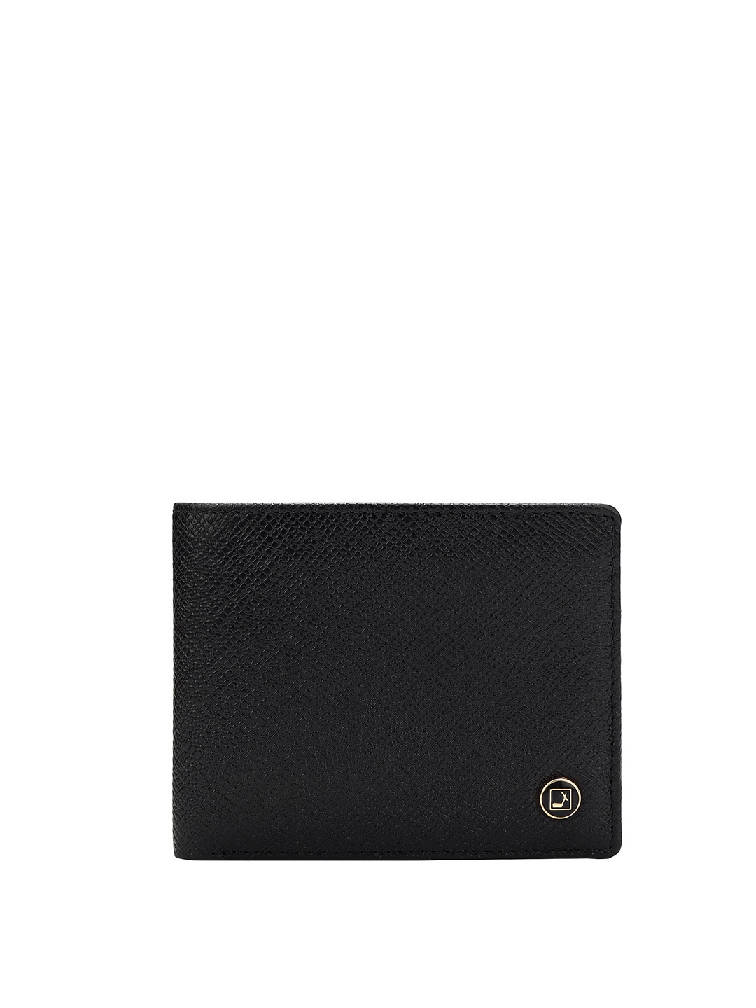 

Da Milano Leather Two Fold Wallet, Black