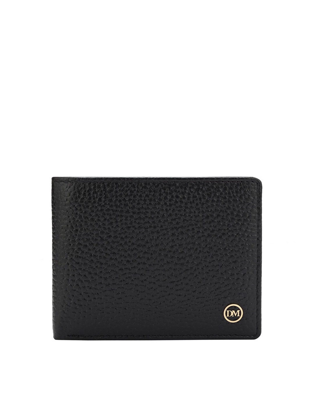 

Da Milano Men Leather Two Fold Wallet, Black