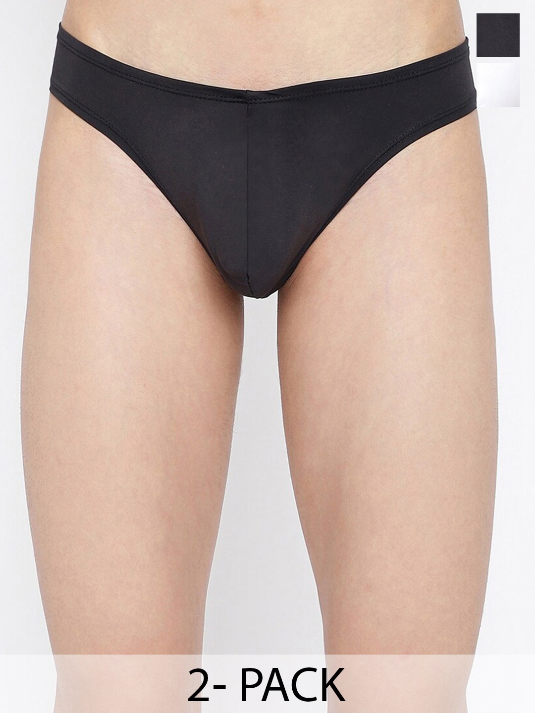 

La Intimo Pack of 2 Anti Microbial Basic Briefs LISS010B, Black