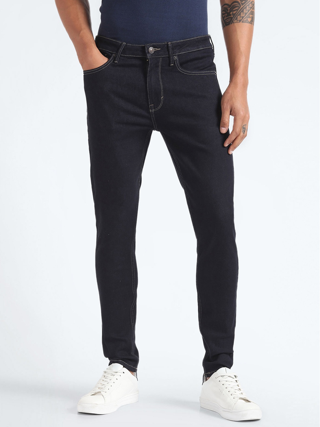 

Flying Machine Men Skinny Fit Stretchable Jeans, Blue