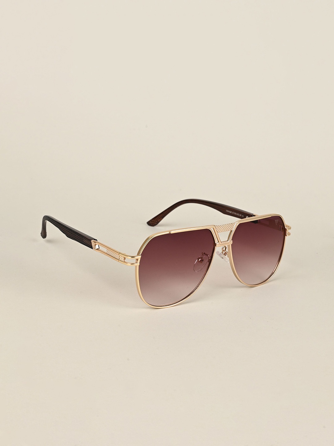 

Voyage Unisex Aviator Sunglasses with UV Protected Lens B80797MG5204, Brown