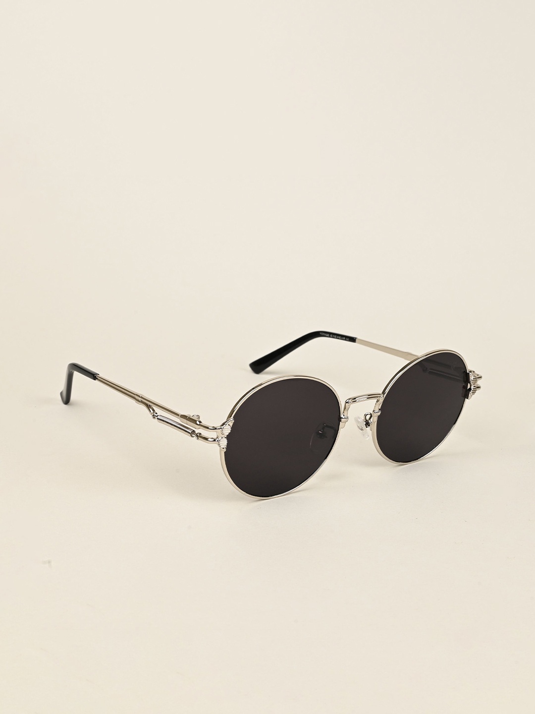 

Voyage Unisex Round Sunglasses with UV Protected Lens-B80593MG5186, Black