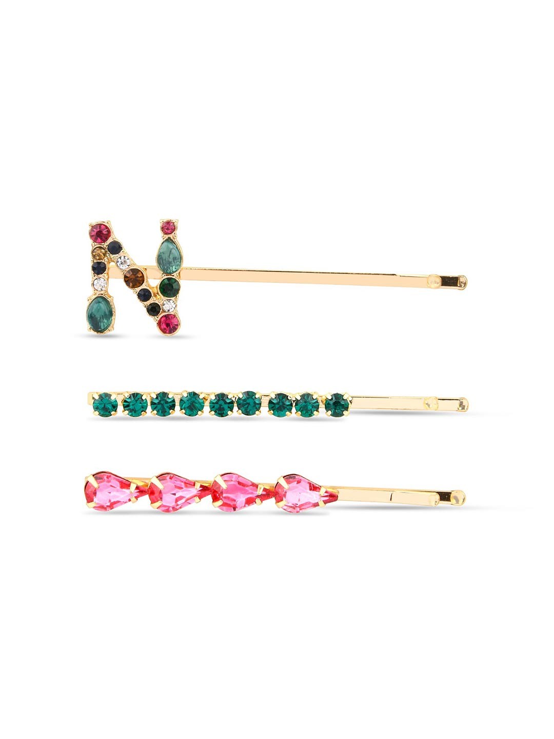 

Accessorize Set of 3 Bobby Pins, Pink
