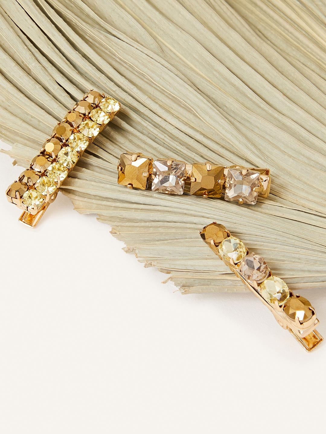 Accessorize Set of 3 Hair Accessory Set, Yellow