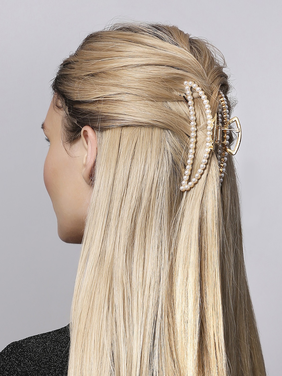 

Accessorize Embellished Claw Clip, Gold