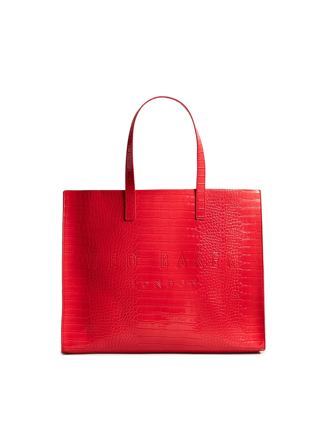 

Ted Baker Animal Textured Oversized Shopper Tote Bag, Pink