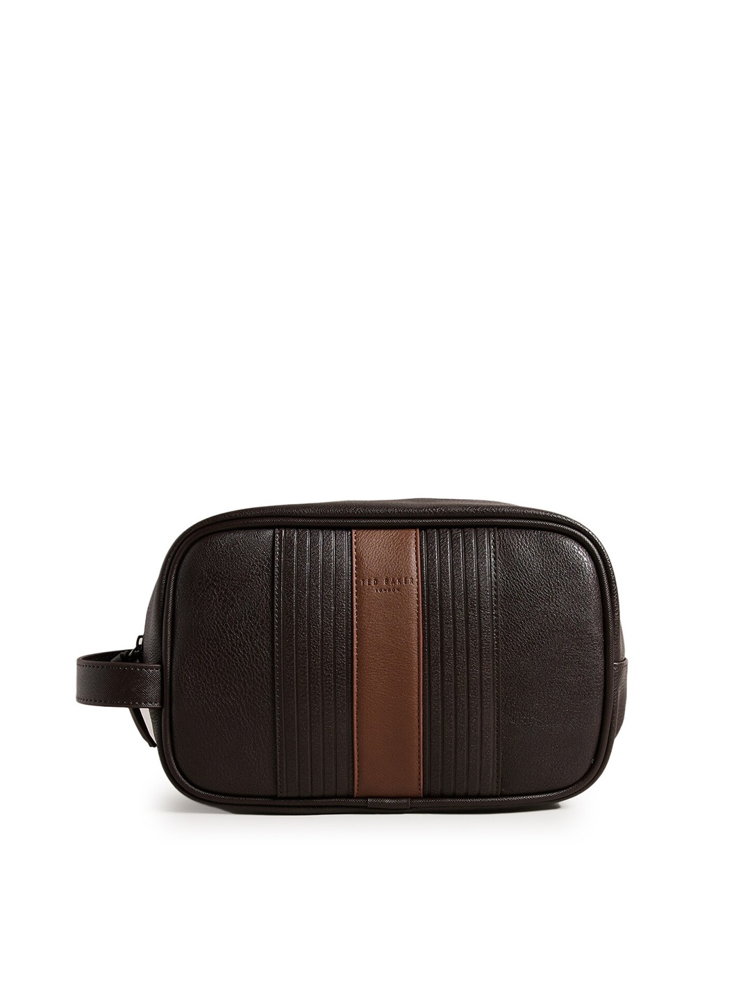 

Ted Baker Striped Travel Pouch, Brown