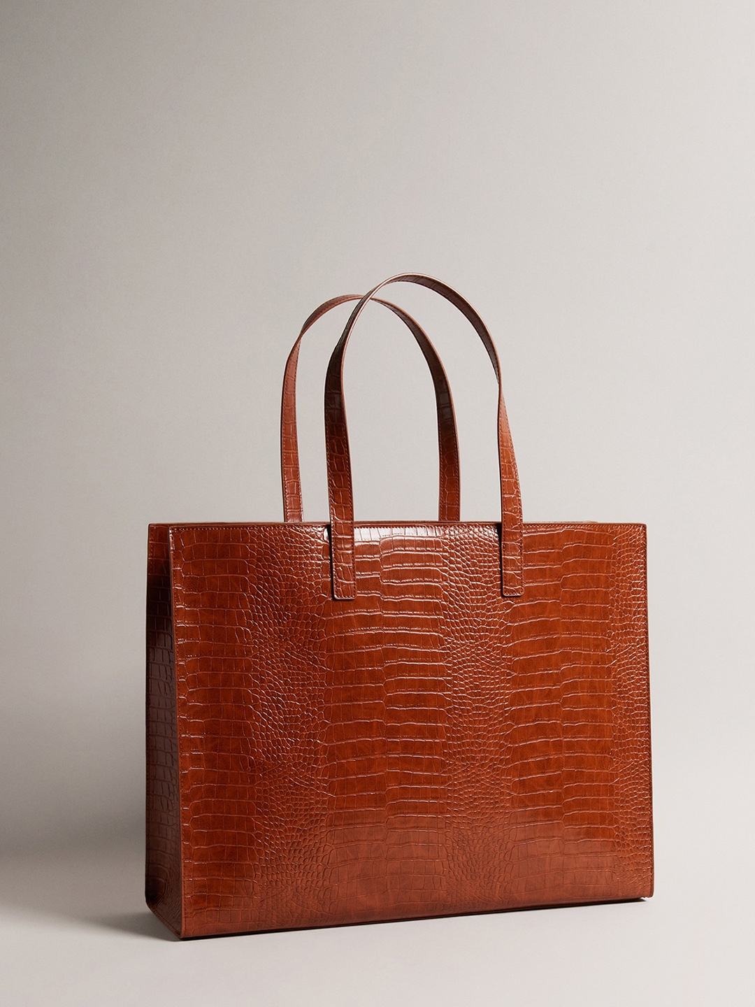 

Ted Baker Textured Oversized Shopper Tote Bag, Brown