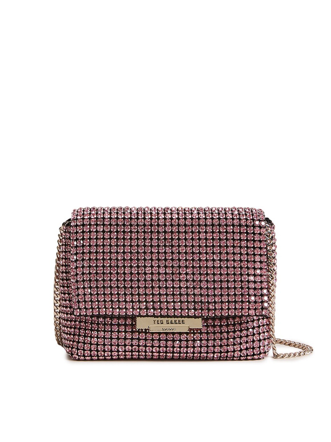 

Ted Baker Embellished Structured Sling Bag, Pink