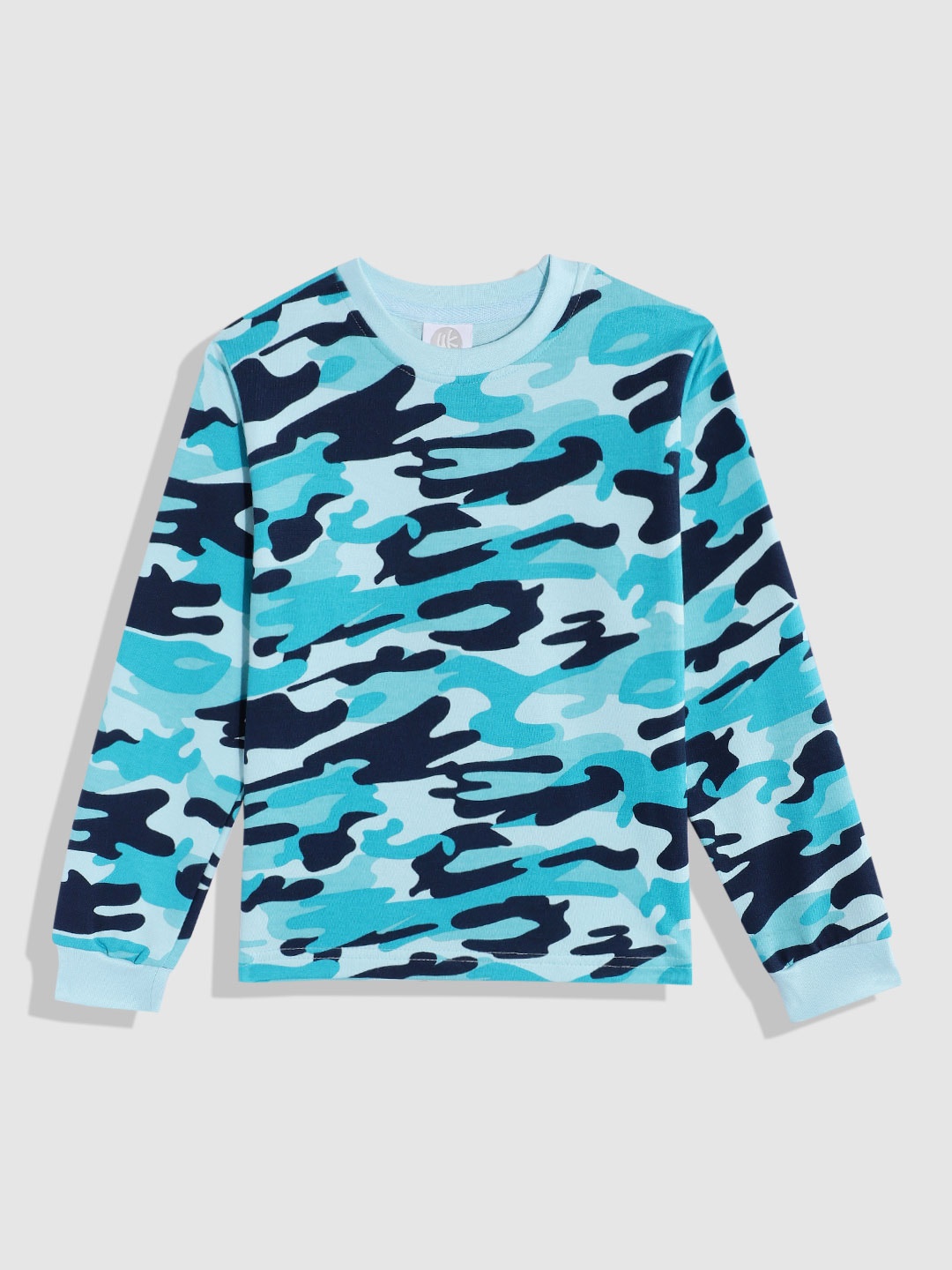 

YK Unisex Kids Printed Pure Cotton Sweatshirt, Blue