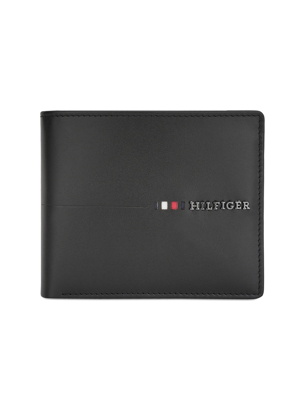

Tommy Hilfiger Leather Two Fold Wallet, Black