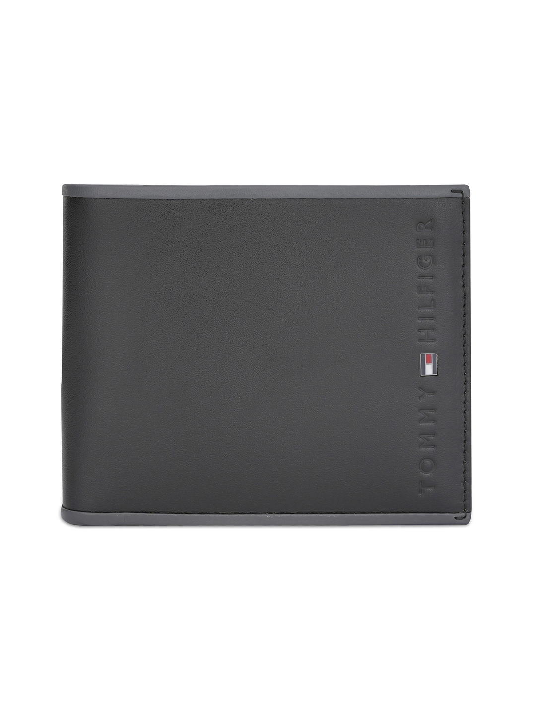 

Tommy Hilfiger Men Leather Two Fold Wallet, Black