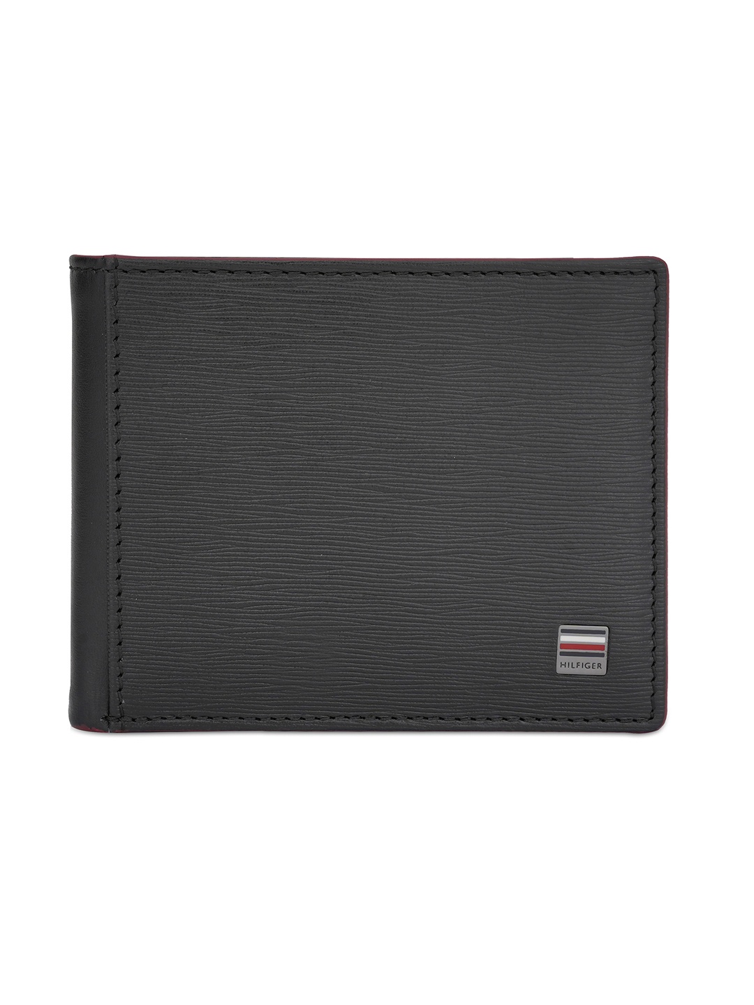 

Tommy Hilfiger Men Leather Two Fold Wallet, Black