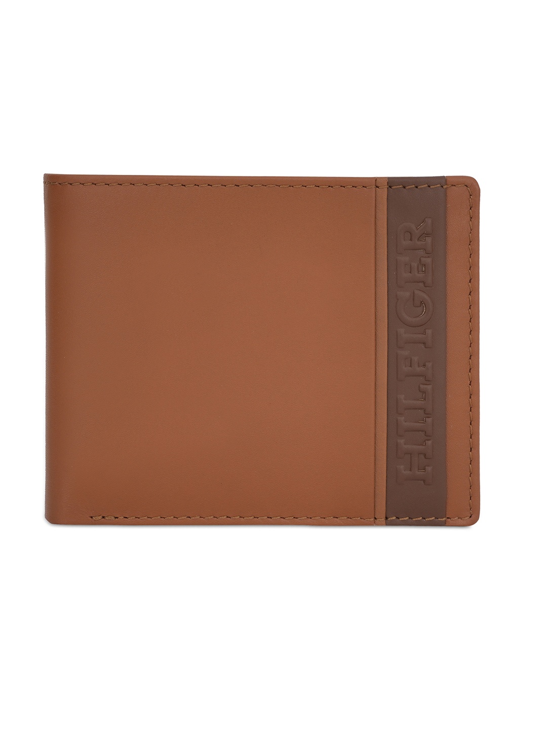 

Tommy Hilfiger Men Leather Two Fold Wallet, Tan