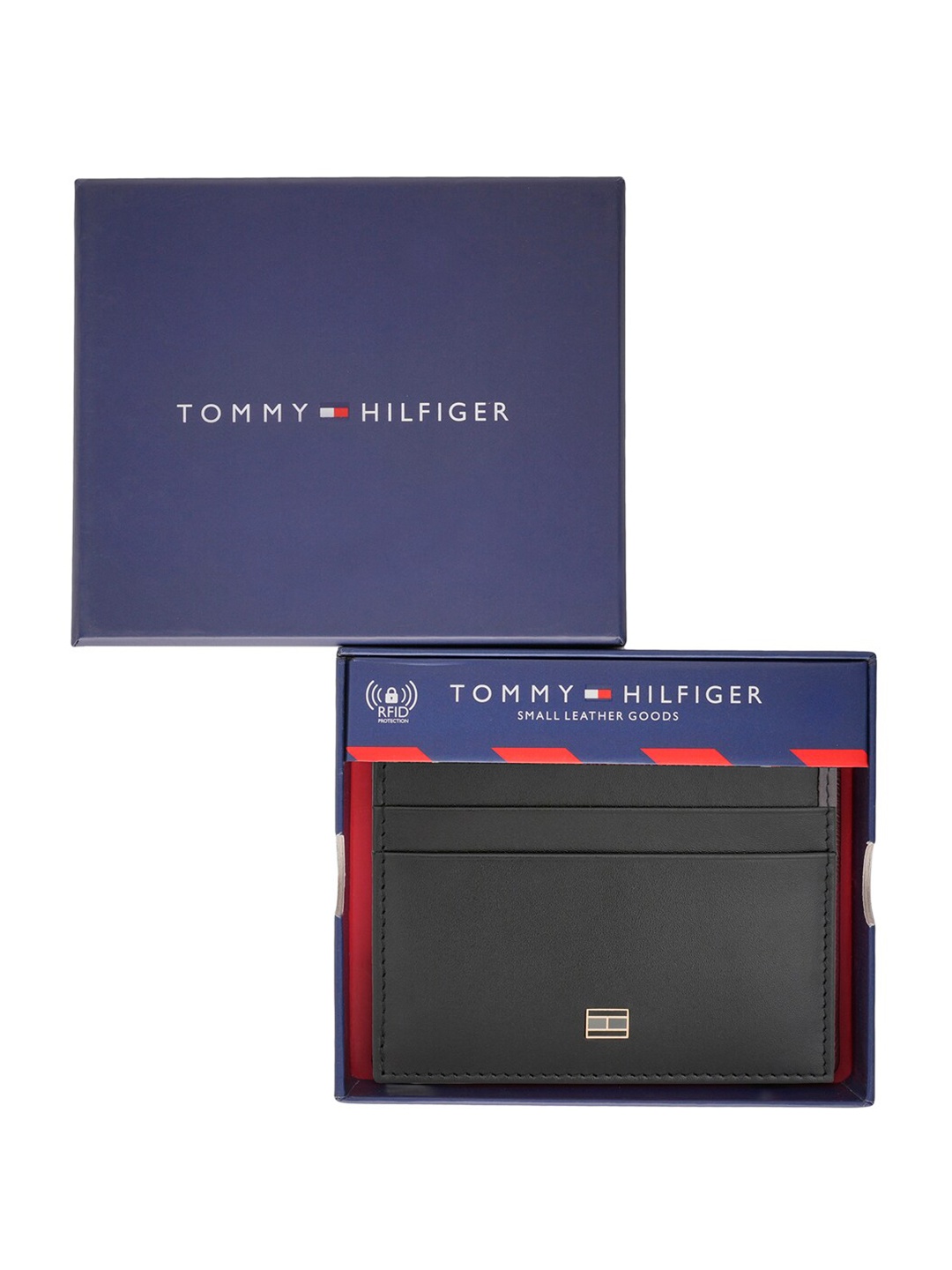 

Tommy Hilfiger Leather Card Holder, Black