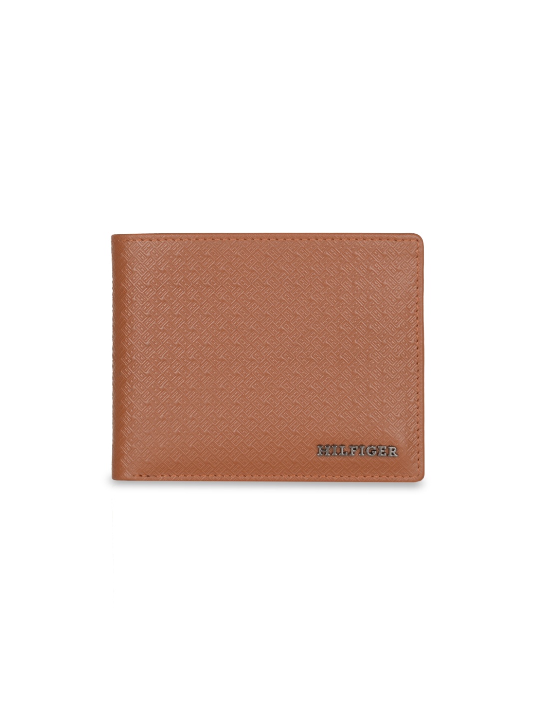 

Tommy Hilfiger Textured Leather Two Fold Wallet, Tan