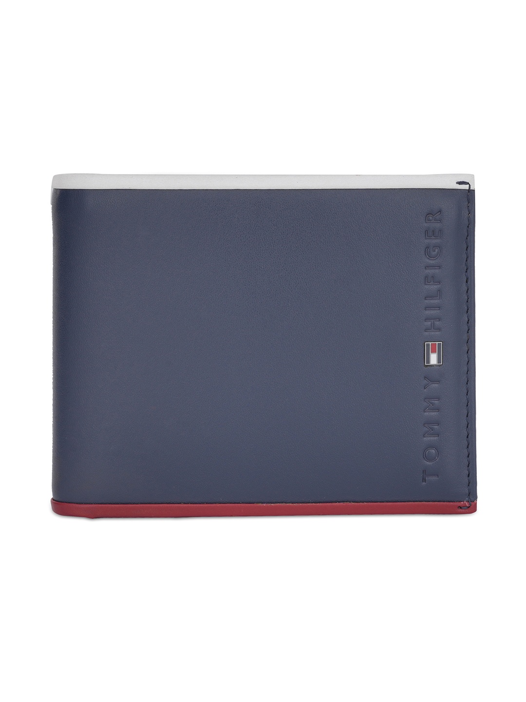 

Tommy Hilfiger Men Leather Two Fold Wallet, Navy blue