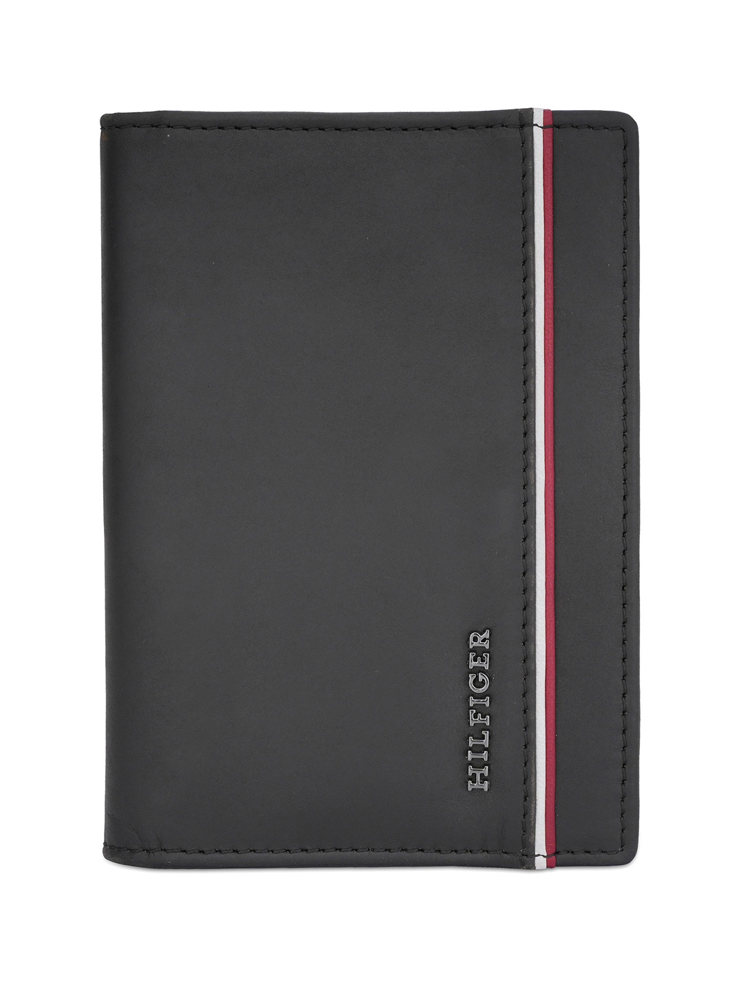 

Tommy Hilfiger Leather Two Fold Wallet, Black